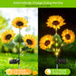 Lampes solaires à LED pour jardin en forme de tournesol🌻