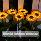 Lampes solaires à LED pour jardin en forme de tournesol🌻
