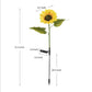 Lampes solaires à LED pour jardin en forme de tournesol🌻