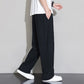 Pantalon décontracté pour homme en soie de glace très extensible à jambe large