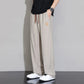 Pantalon décontracté pour homme en soie de glace très extensible à jambe large
