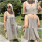 Robe décontractée sans manches à col rond pour femme