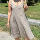 Robe décontractée sans manches à col rond pour femme