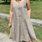 Robe décontractée sans manches à col rond pour femme