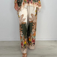 Ensemble Deux Pièces Imprimé Tendance pour Femme