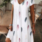 ✨ HOT SALE 2025 – 50% DE RÉDUCTION ! ⌛ Robe Longue Élégante à Col en V et Imprimé Floral pour Femme – Taille Haute, Tissu Coton Respirant & Manches Courtes – Parfaite pour l’Été, les Vacances et les Occasions Spéciales 🌸💃