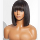 Perruque Carré Mi-Longue Naturelle et Stylée pour Femme
