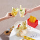 Amusant set de glaçons DIY en forme de frites en matériau de qualité alimentaire