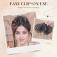 Clip à cheveux en griffe avec pompon en éventail
