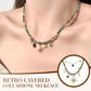 Collier de Clavicule Rétro Superposé à Couches pour Femme
