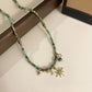 Collier de Clavicule Rétro Superposé à Couches pour Femme