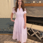 🔥Hot Sale 50% OFF👗Robes longues décontractées à manches courtes et à col en V pour femmes