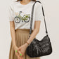 Sac à bandoulière simple à multiples poches pour femme