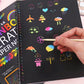 🌈【ACHETEZ 2, OFFREZ 1】Carnet Créatif d'Art à Gratter Arc-en-Ciel - Réveillez l'Artiste en Vous ! Kit Complet avec Modèles et Stylets - Idéal pour Déstresser, Cadeau Créatif pour Enfants et Adultes ✨