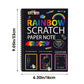 🌈【ACHETEZ 2, OFFREZ 1】Carnet Créatif d'Art à Gratter Arc-en-Ciel - Réveillez l'Artiste en Vous ! Kit Complet avec Modèles et Stylets - Idéal pour Déstresser, Cadeau Créatif pour Enfants et Adultes ✨