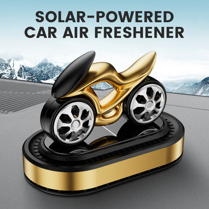Diffuseur d’air pour voiture en forme de moto à énergie solaire