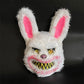 Masque d’Halloween Effrayant en Peluche – Lapin ou Ours Ensanglanté
