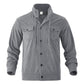 Veste boutonnée en velours côtelé à manches longues pour homme