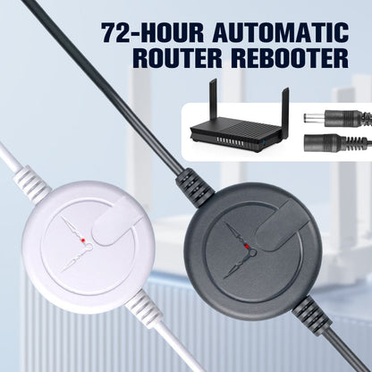 📶 50% DE RÉDUCTION ! ⚡ Redémarreur Automatique de Routeur - Programmez des Cycles de 72 Heures, Stabilise la Connexion Internet sans Intervention 🔄📦