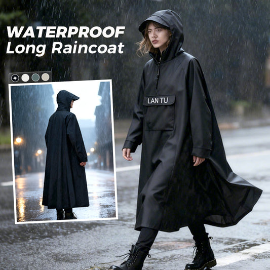 Imperméable long à capuche pour scooter