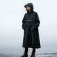 Imperméable long à capuche pour scooter