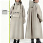 Imperméable long à capuche pour scooter