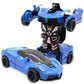 Jouet voiture transformable en robot et créatif