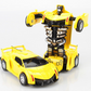 Jouet voiture transformable en robot et créatif