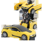 Jouet voiture transformable en robot et créatif