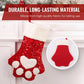 Décoration de chaussette de Noël en forme de patte de chat mignonne