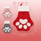 Décoration de chaussette de Noël en forme de patte de chat mignonne