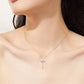 Collier ailes d’ange roses