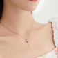 Collier ailes d’ange roses