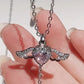 Collier ailes d’ange roses