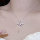 Collier ailes d’ange roses