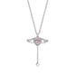 Collier ailes d’ange roses