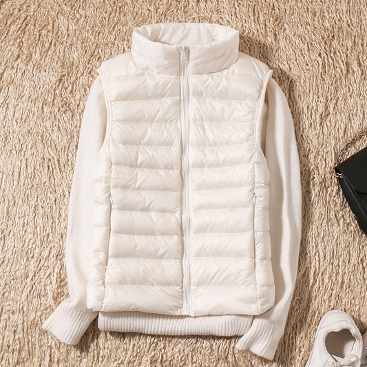 Gilet Court Matelassé Léger pour Femme