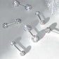 Boucles d'oreilles à clous en strass scintillants pour femmes