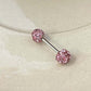 Boucles d'oreilles à clous en strass scintillants pour femmes