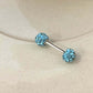 Boucles d'oreilles à clous en strass scintillants pour femmes