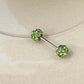 Boucles d'oreilles à clous en strass scintillants pour femmes