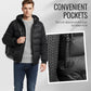 🧥Soldes d'hiver 2025 – 50 % de réduction✨👔Veste coupe-vent rembourrée à capuche pour homme