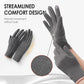 Gants chauds coupe-vent avec écran tactile et poignée antidérapante