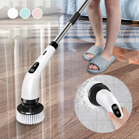 🔋🧽 50 % de réduction ⚡ Brosse de nettoyage électrique 9-en-1 – Sans fil, puissance réglable & têtes interchangeables pour salle de bain, cuisine et plus ! ✨🚿