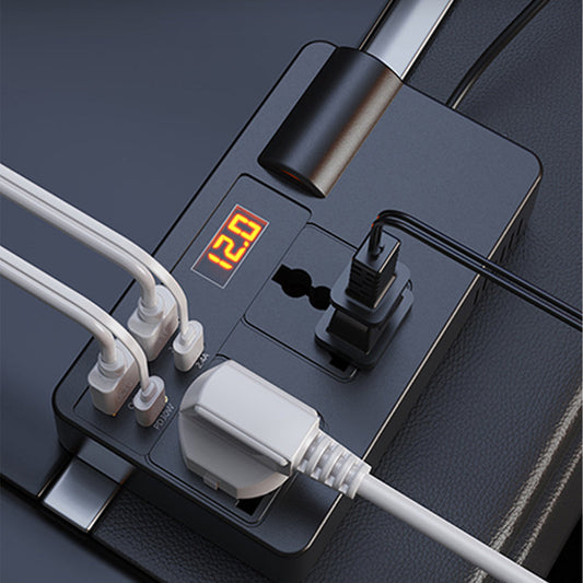 Convertisseur de Voiture Portable 12V/24V vers 220V avec Écran Numérique