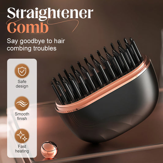 🔥 50 % de réduction ! ✨ Mini peigne lisseur sans fil – 3 températures, recharge USB-C & cheveux brillants en 30 sec 💇‍♀️⚡