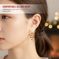Boucles d’oreilles pendantes mignonnes en forme d’étoile de Noël