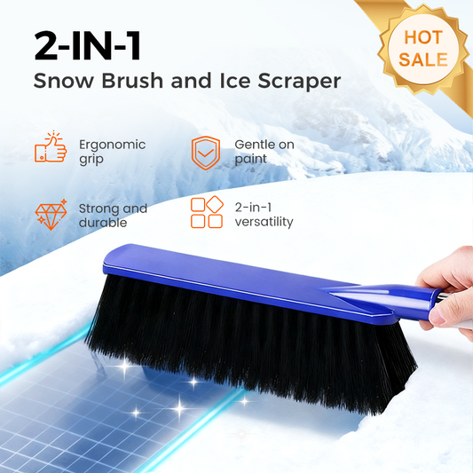 Brosse à Neige et Grattoir à Glace 2-en-1