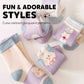 Chaussettes Thermiques Épaisses à Motifs Jacquard de Dessin Animé pour Enfants