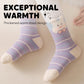 Chaussettes Thermiques Épaisses à Motifs Jacquard de Dessin Animé pour Enfants